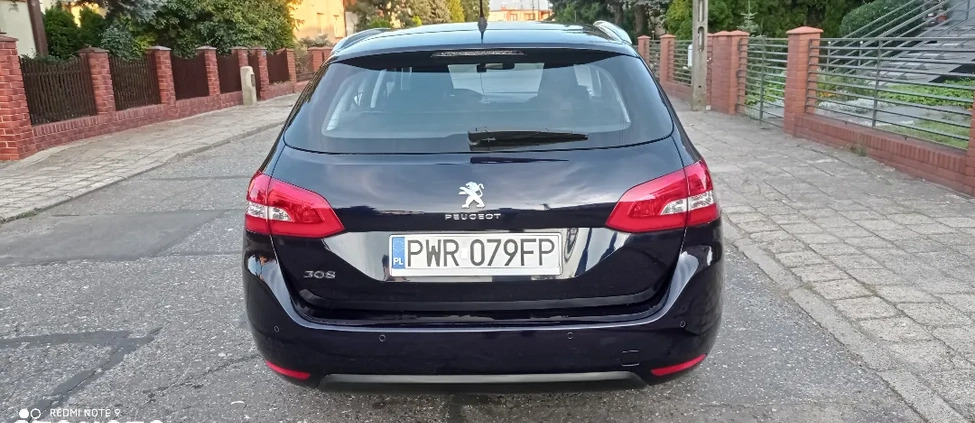 Peugeot 308 cena 53500 przebieg: 69180, rok produkcji 2018 z Września małe 106